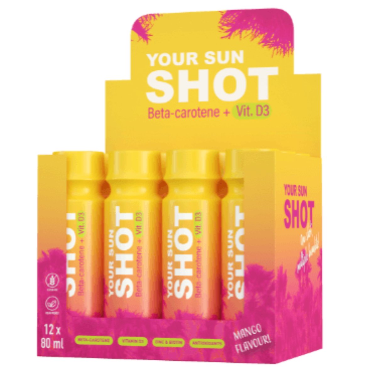 

Your Sun Shot Mango с витамином. D3 Напитки для загара 12х80мл Supertan