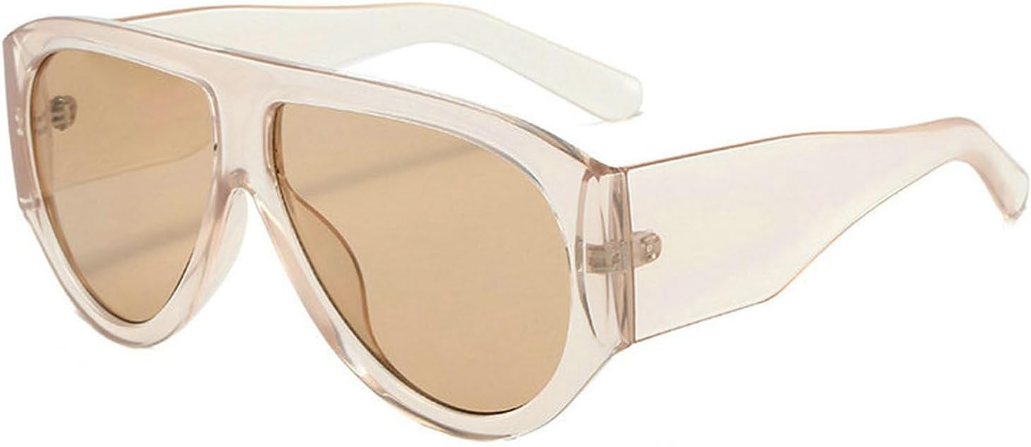 

Солнцезащитные очки COTIA увеличенного размера в стиле «пилот» для женщин и мужчин, модные, с большой квадратной оправой, цельные, винтажные, с широкими дужками, Champagne