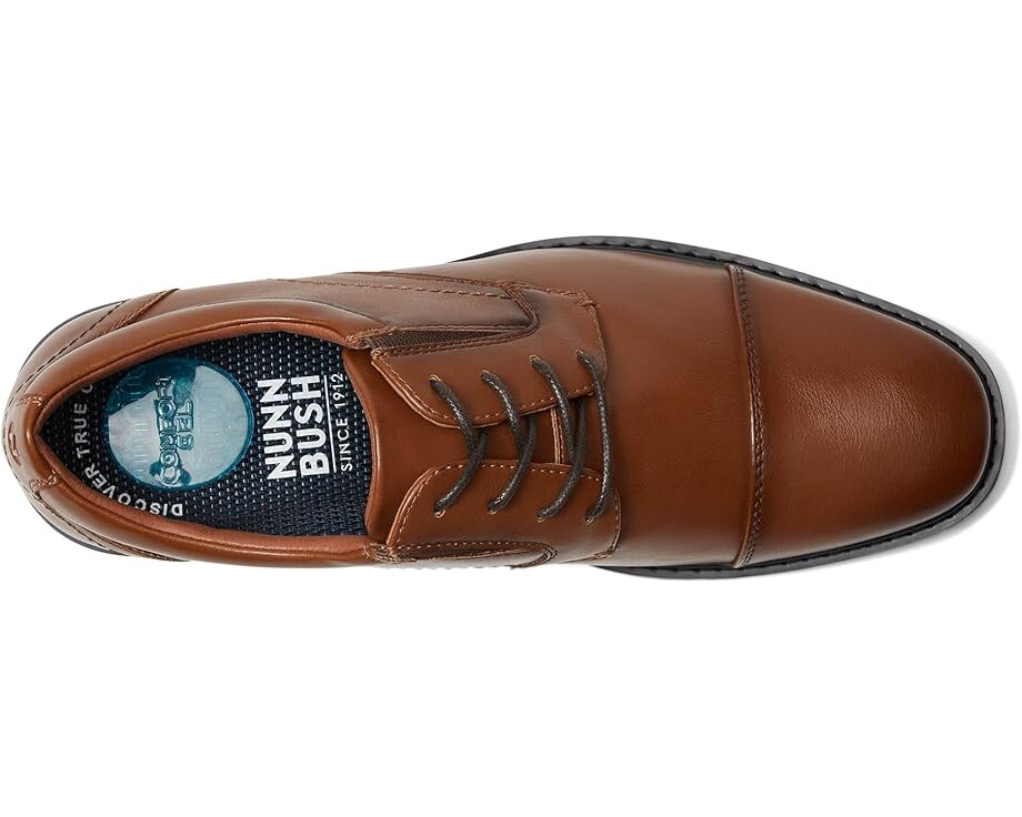 Оксфорды Nunn Bush Jarvis Cap Toe Oxford Dress Casual Business Formal Lace Up, цвет Cognac — фото 2