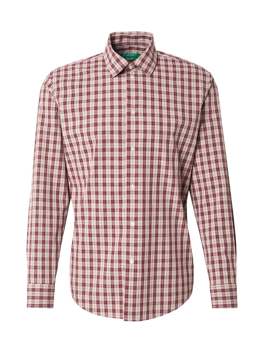 

Рубашка на пуговицах классического кроя UNITED COLORS OF BENETTON, бургундия