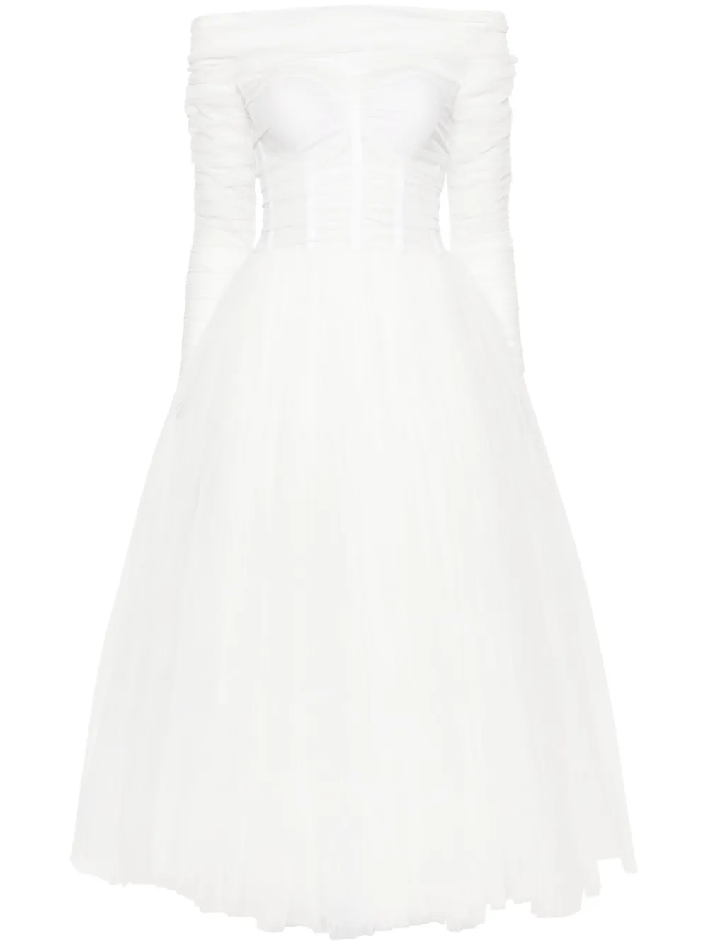 

Платье миди с корсетом Ana Radu, белый