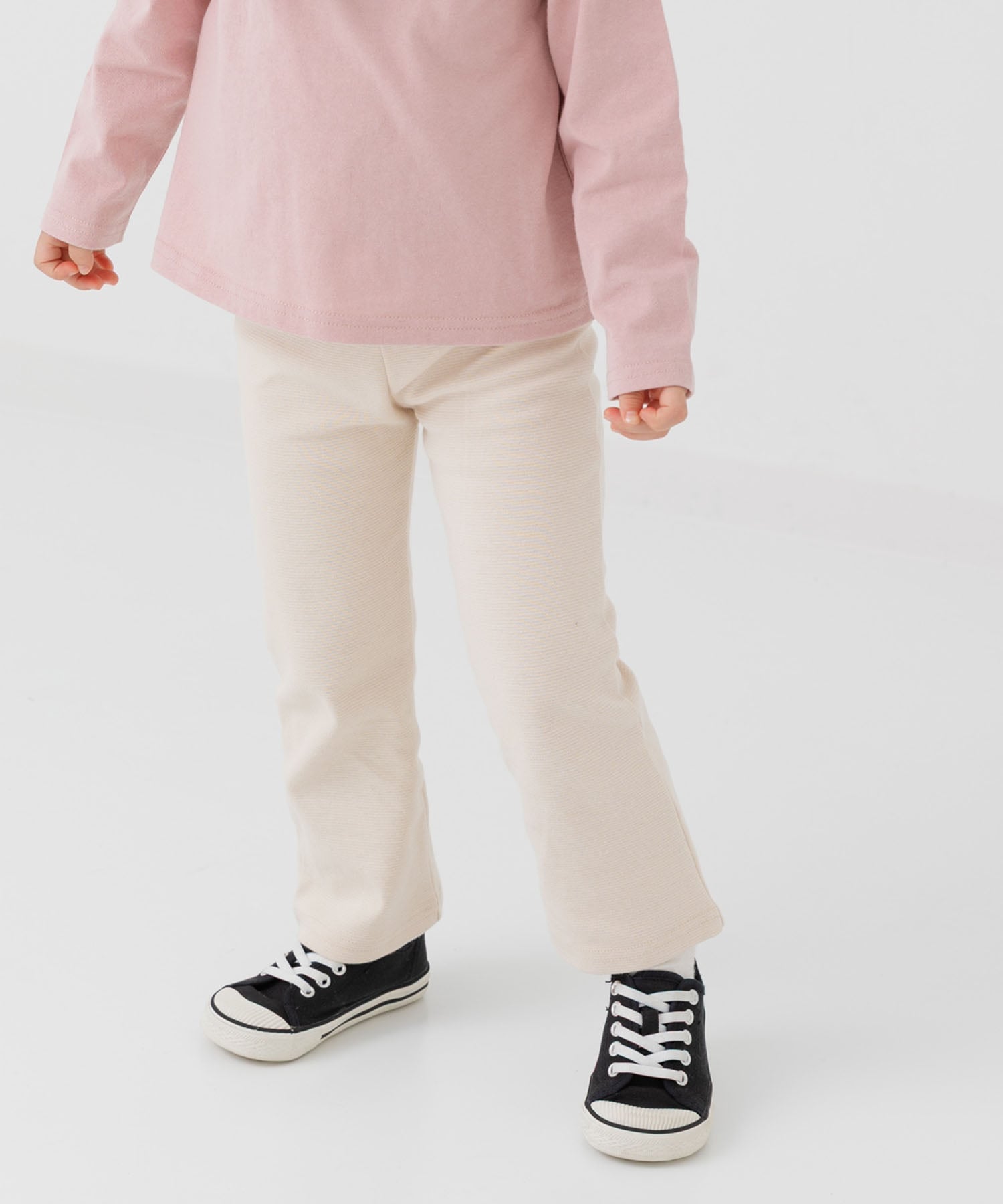 Расклешенные брюки из гиперэластичной ткани Chil2, cream