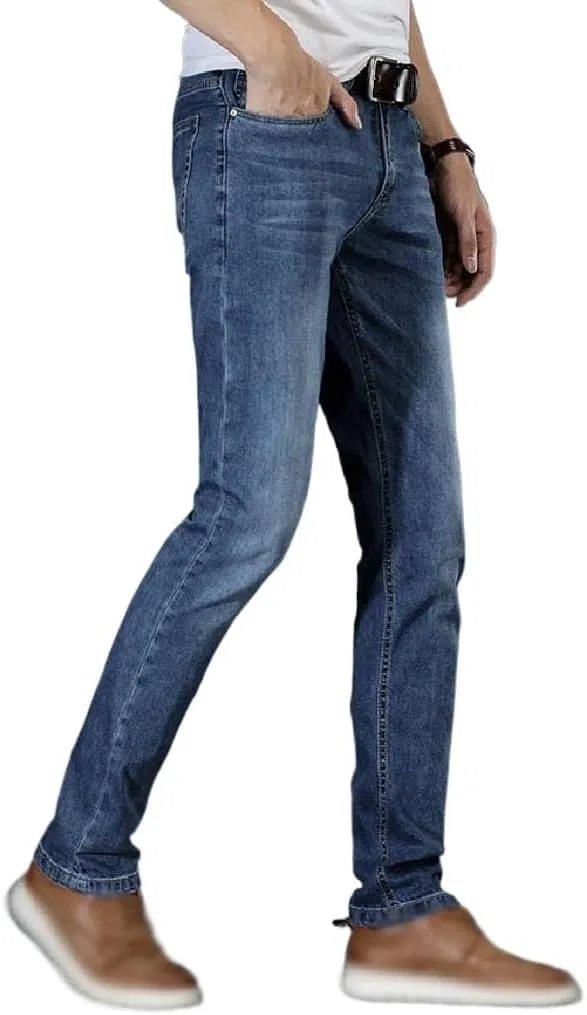 Джинсы классические, Cotton, slim-fit, белый — фото 3