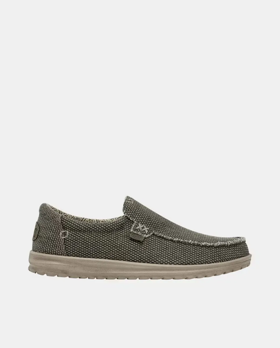 

Мужские мокасины Mikka Braided из натурального хлопка HeyDude, зеленый