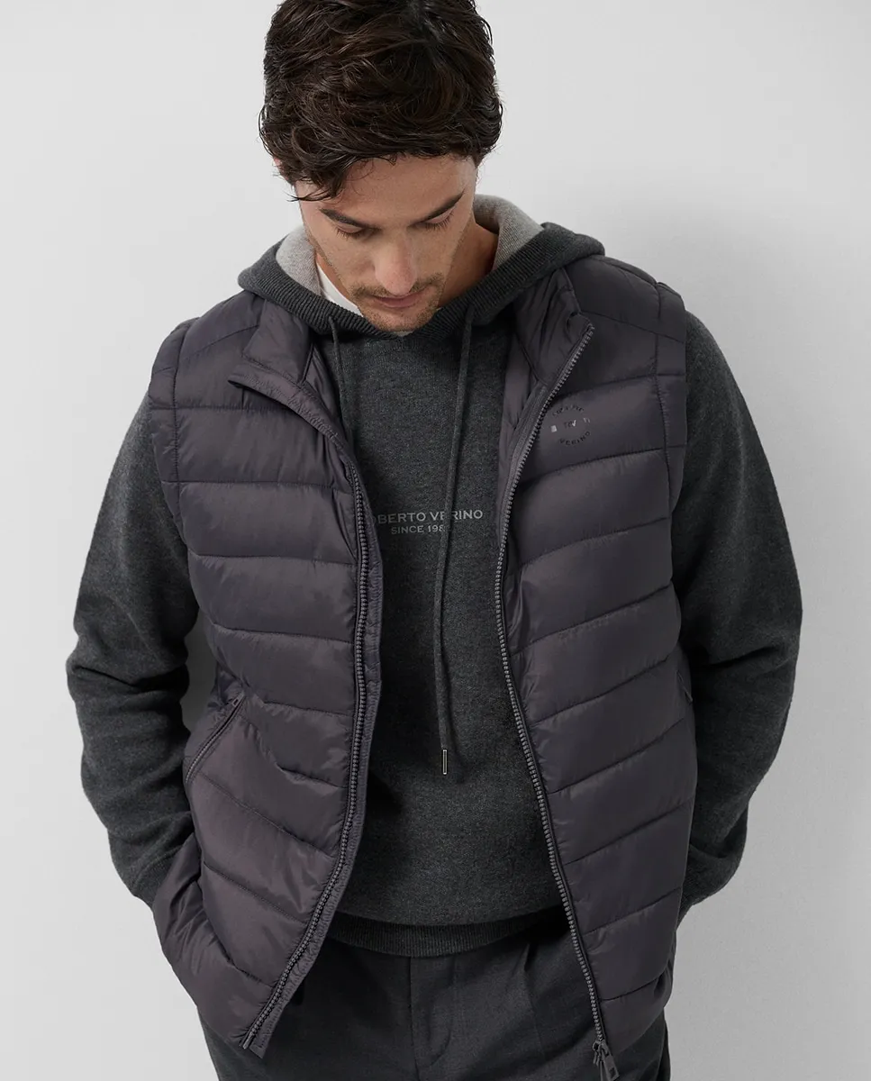 

Мужской стеганый жилет Roberto Verino, темно-серый