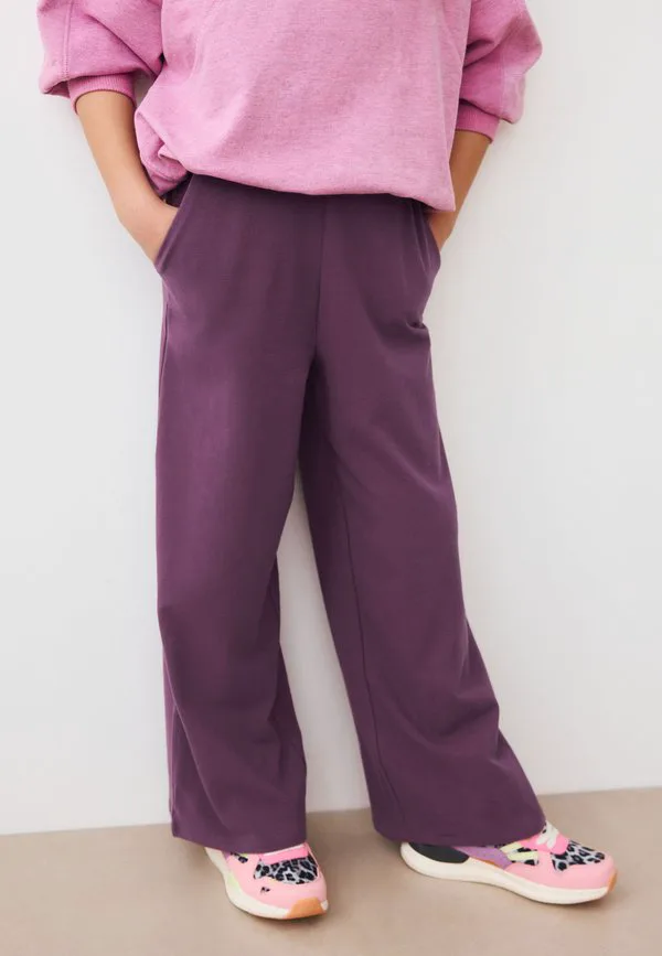Брюки с широкими штанинами, стандартного кроя Next, Berry Purple — фото 3