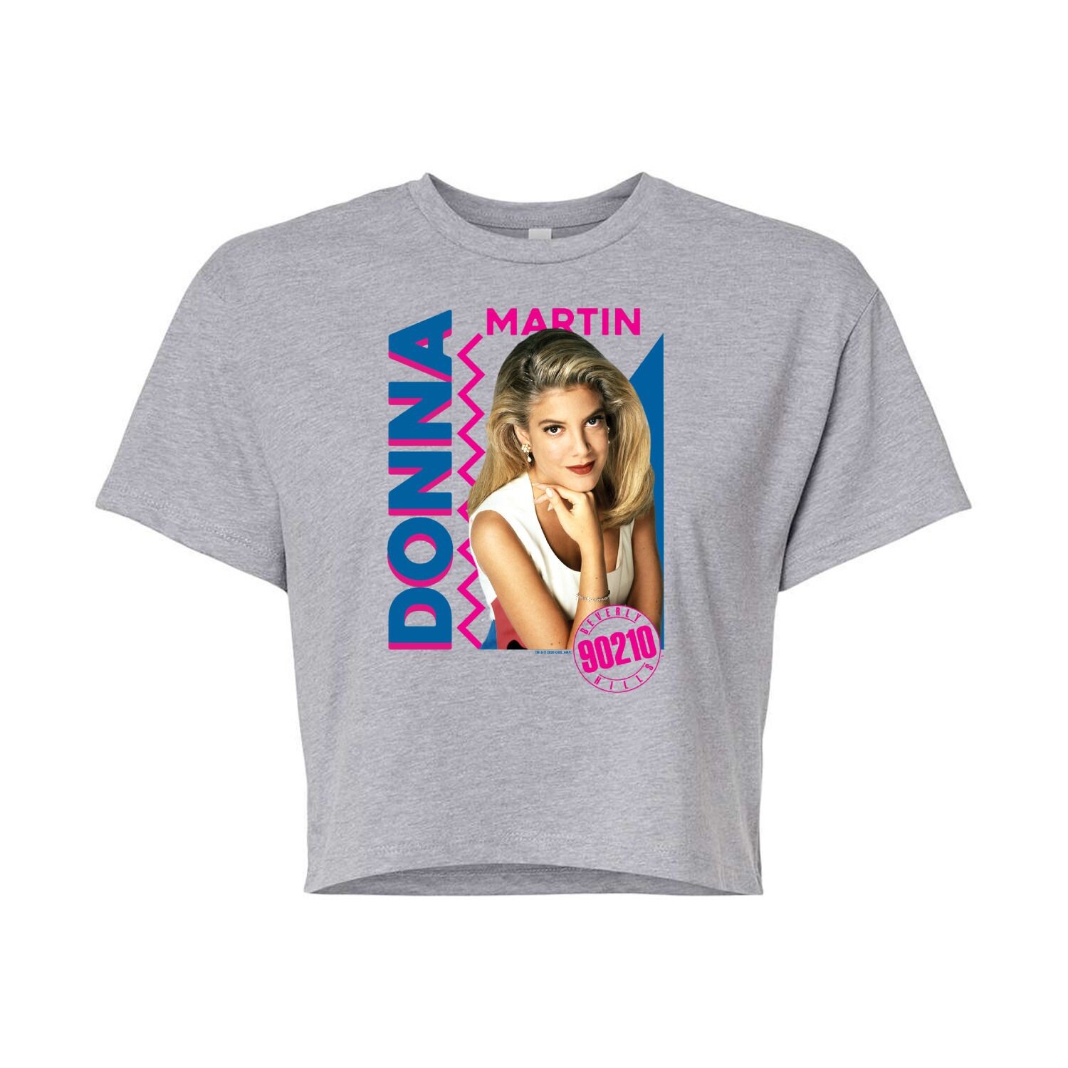 

Укороченная футболка Beverly Hills 90210 Donna Martin для юниоров Licensed Character, серый