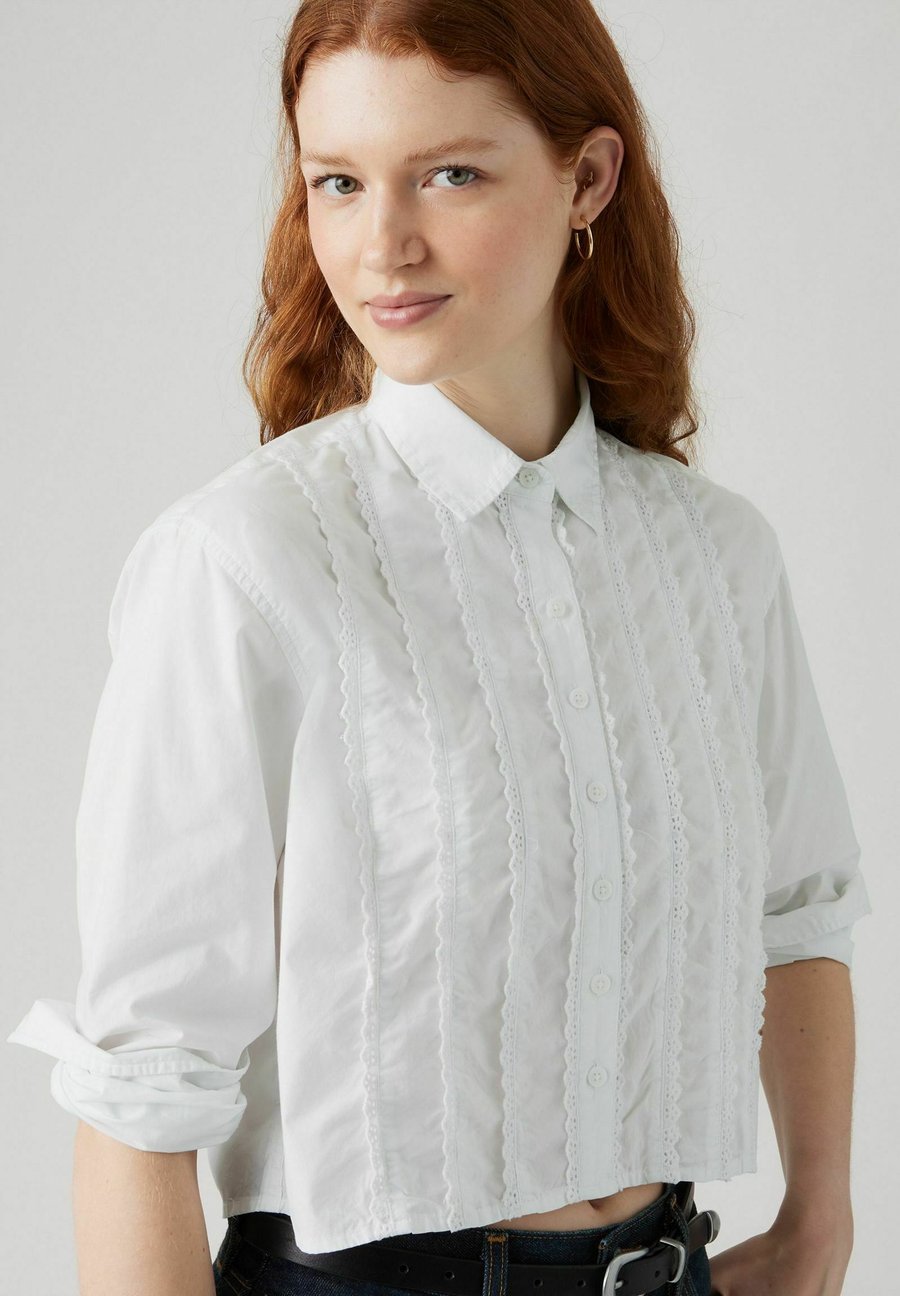 Блуза Levi's CROPPED HARLIE TUXEDO, Bright White/White Denim — фото 3
