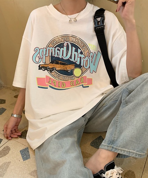 

Футболка с коротким рукавом, оверсайз, с принтом винтажных автомобилей, бренд DEVICE, белый