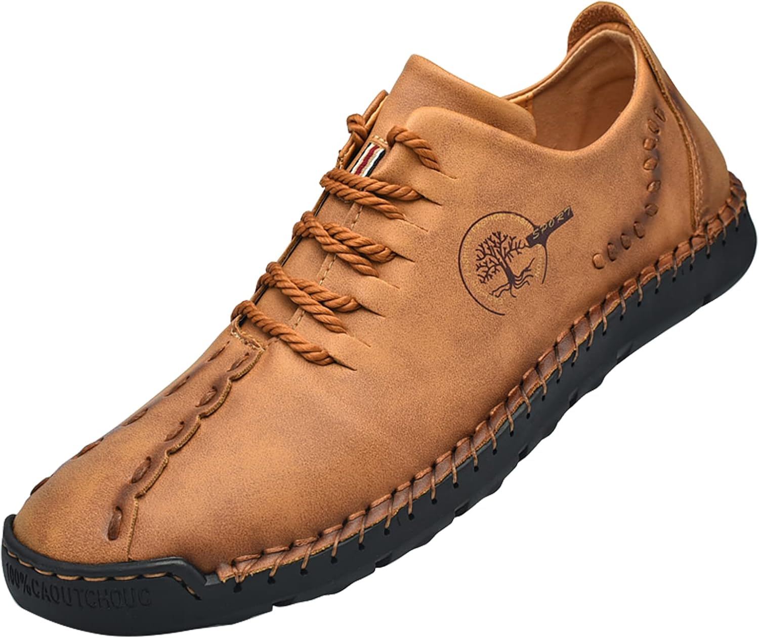 

Мужские повседневные кожаные кроссовки Asifn для улицы, легкие спортивные лоферы, модные прогулочные туфли без шнурков, желтый