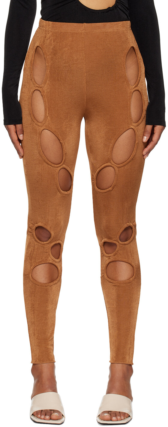 

Эксклюзивные коричневые леггинсы SSENSE TYRELL