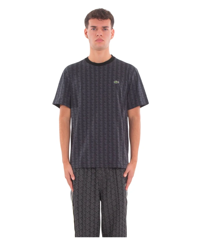 

Футболка с монограммой Lacoste, черный
