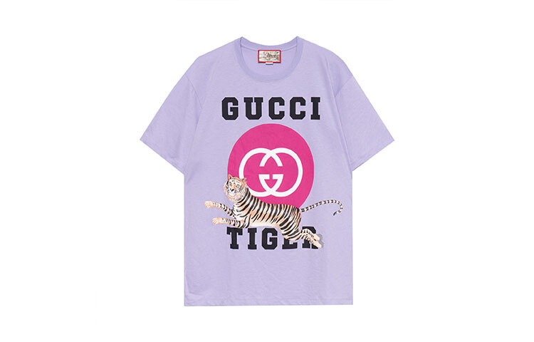 

Футболка женская Gucci Tiger, фиолетовый