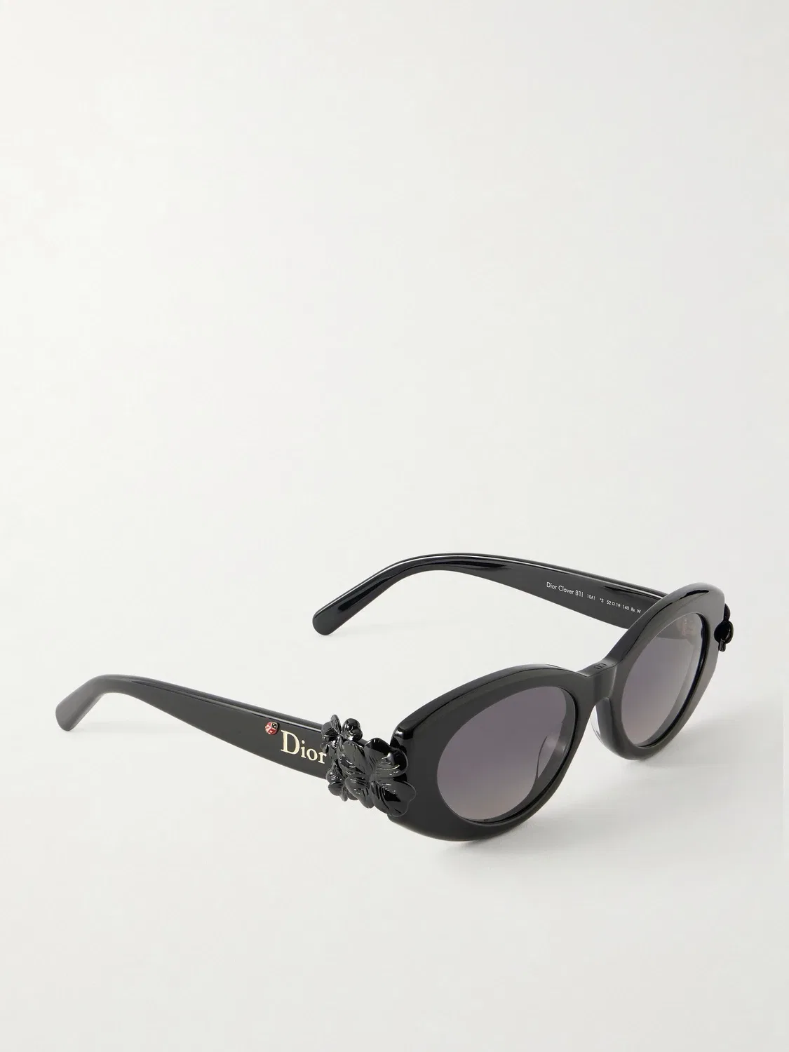 Овальные солнцезащитные очки Clover B1I DIOR EYEWEAR, черный — фото 3