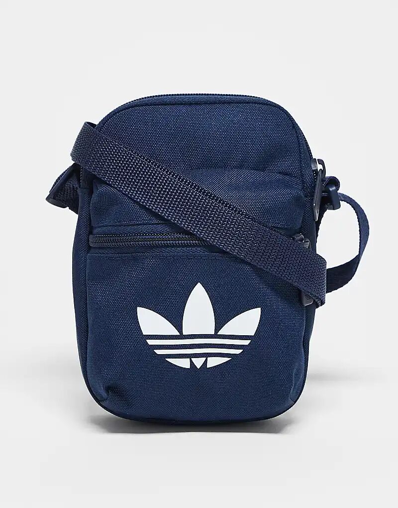 

Классическая фестивальная сумка adidas Originals Adicolor темно-синего цвета