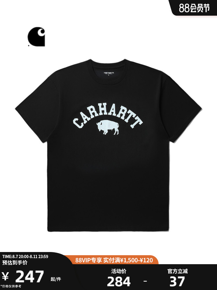 

Футболка мужская Carhartt WIP с принтом, зеленый