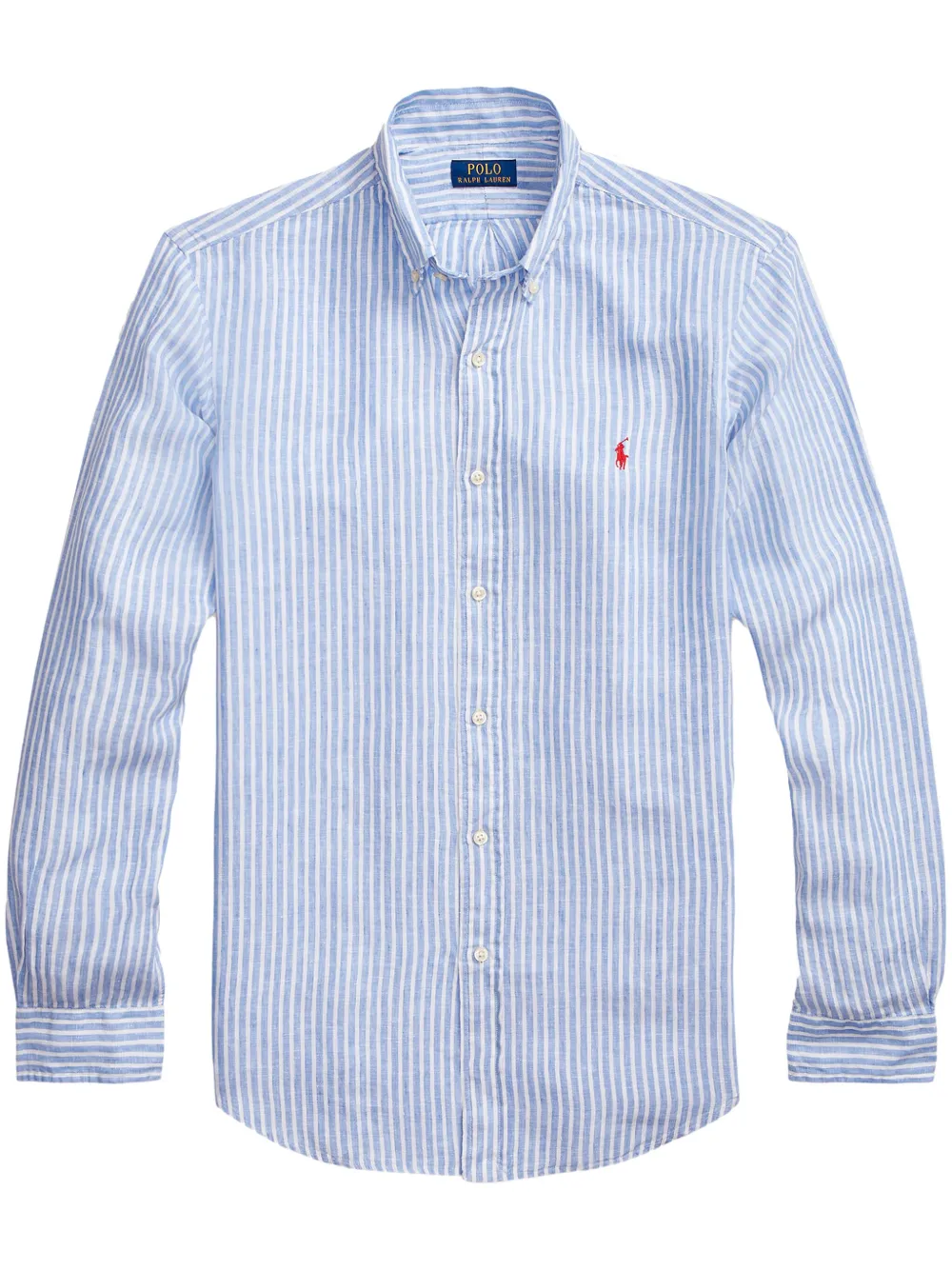 

Льняная рубашка с вышивкой Polo Pony POLO RALPH LAUREN, синий