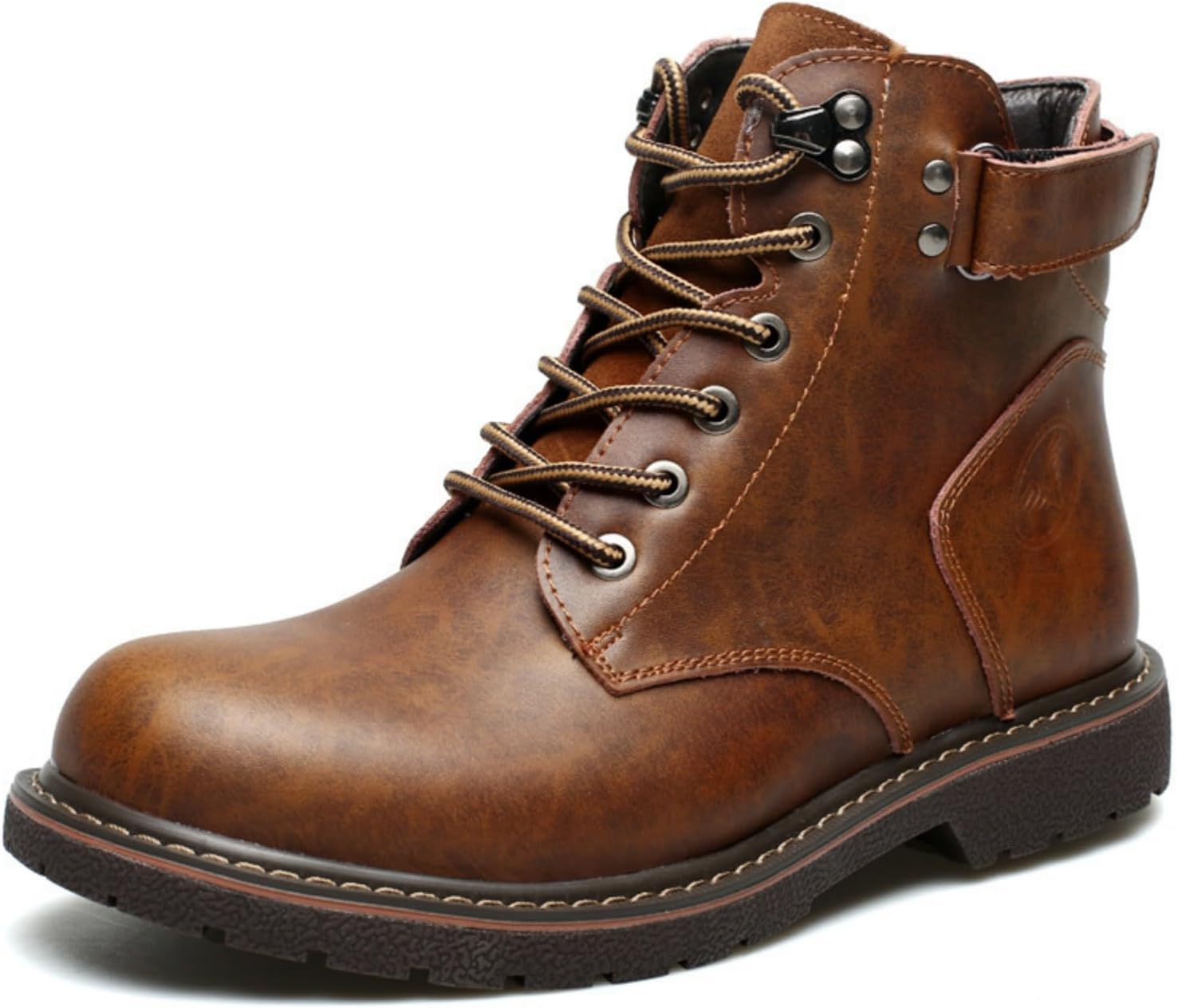 

Мужские защитные ботинки с стальными носками Легкие ботинки Водонепроницаемые Стальные носки Мужские композитные ботинки Подходят для строительства, фермерских работ и использования на открытом воздухе Houdbdol, коричневый