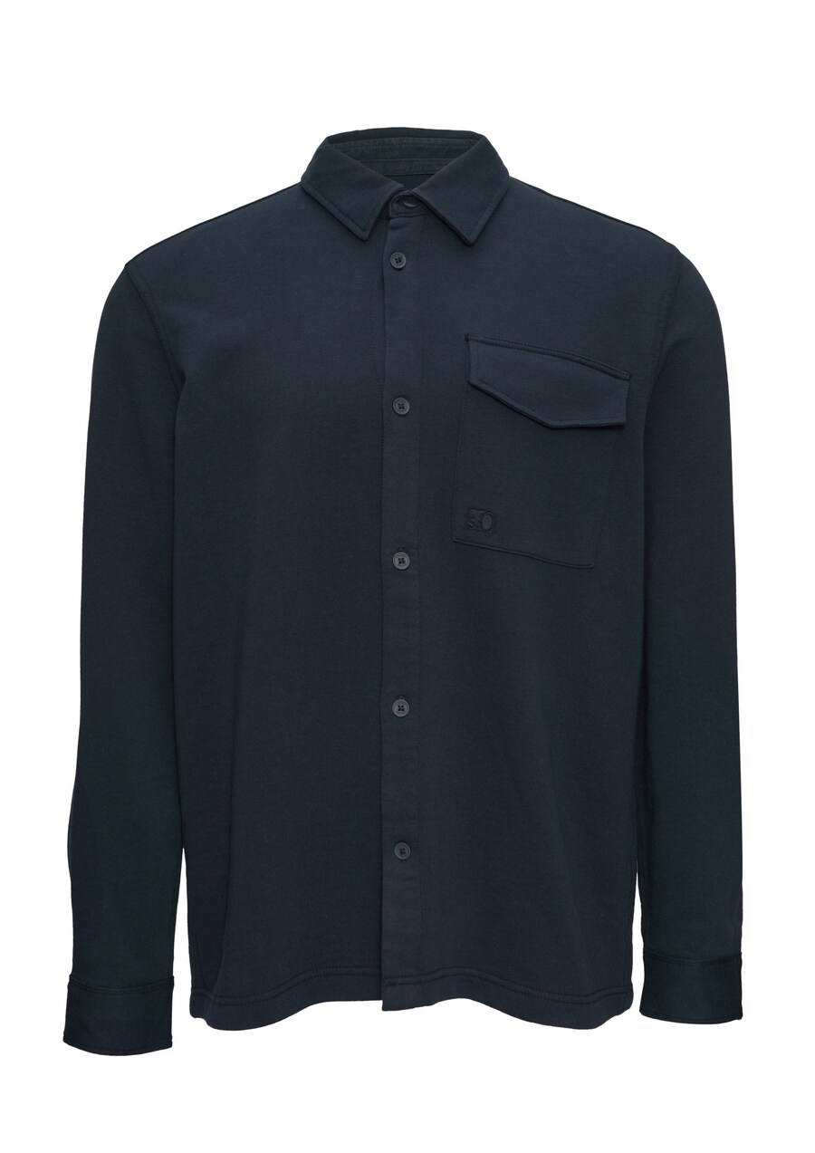 

Рубашка на пуговицах классического кроя s.Oliver, Navy