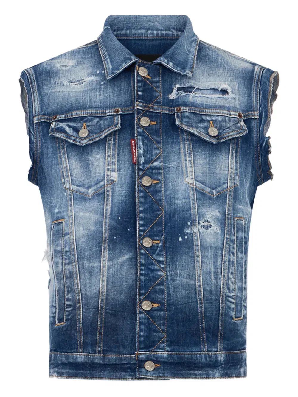 Жилет, расположенный рядом Dsquared2, синий