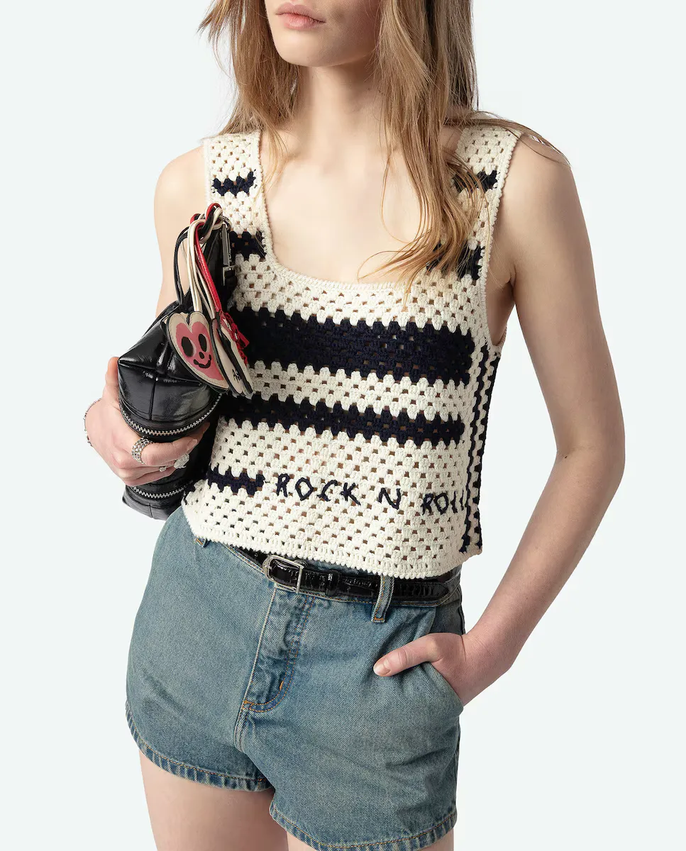 

Женский топ крючком Dillie Zadig & Voltaire, белый