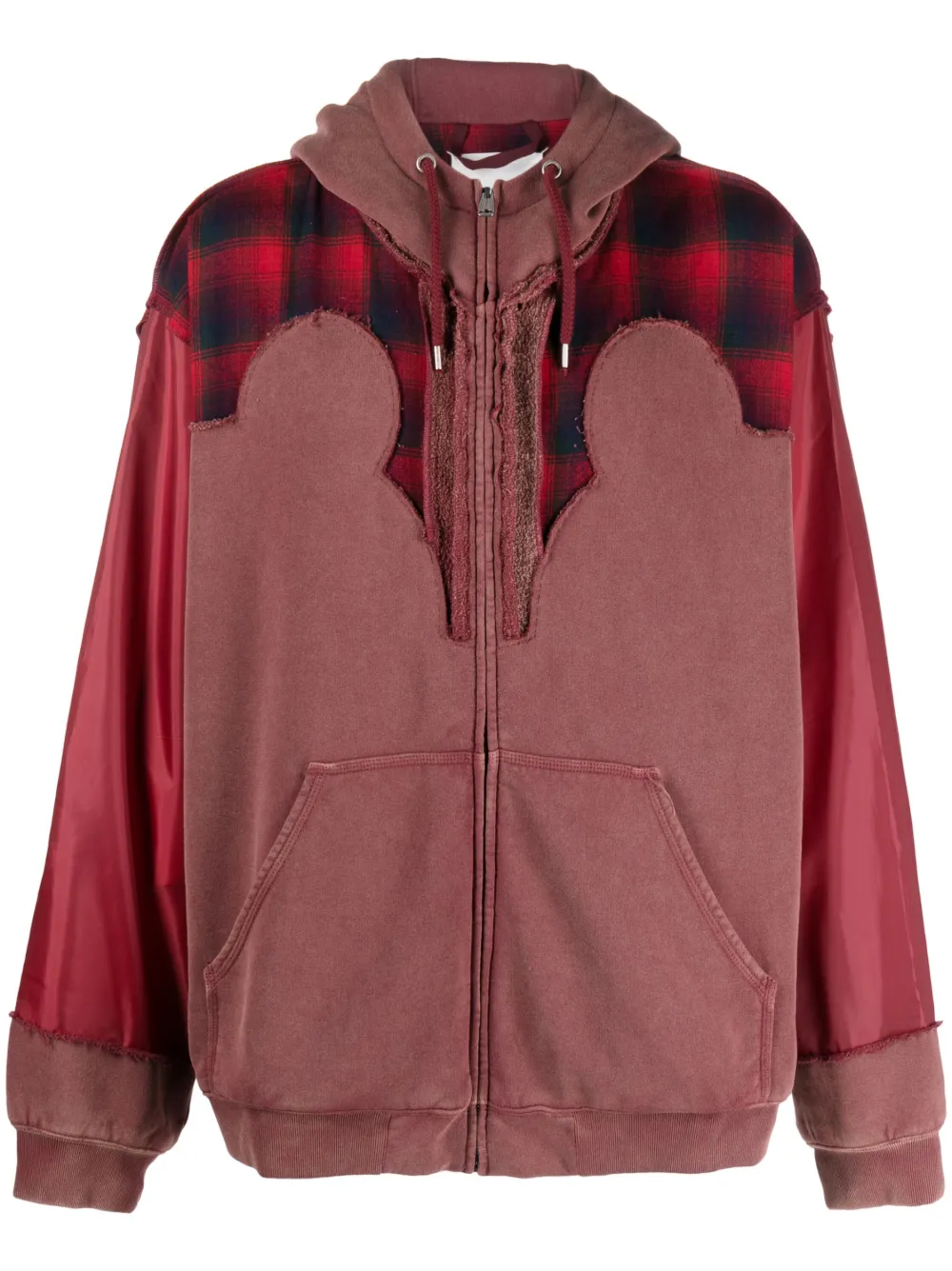 

Худи на молнии из коллаборации с Pendleton MAISON MARGIELA, красный