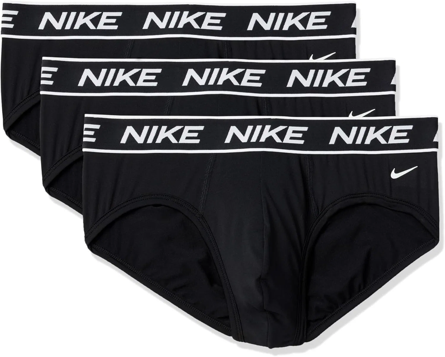 Брифы, 3 штуки, Nike, черный
