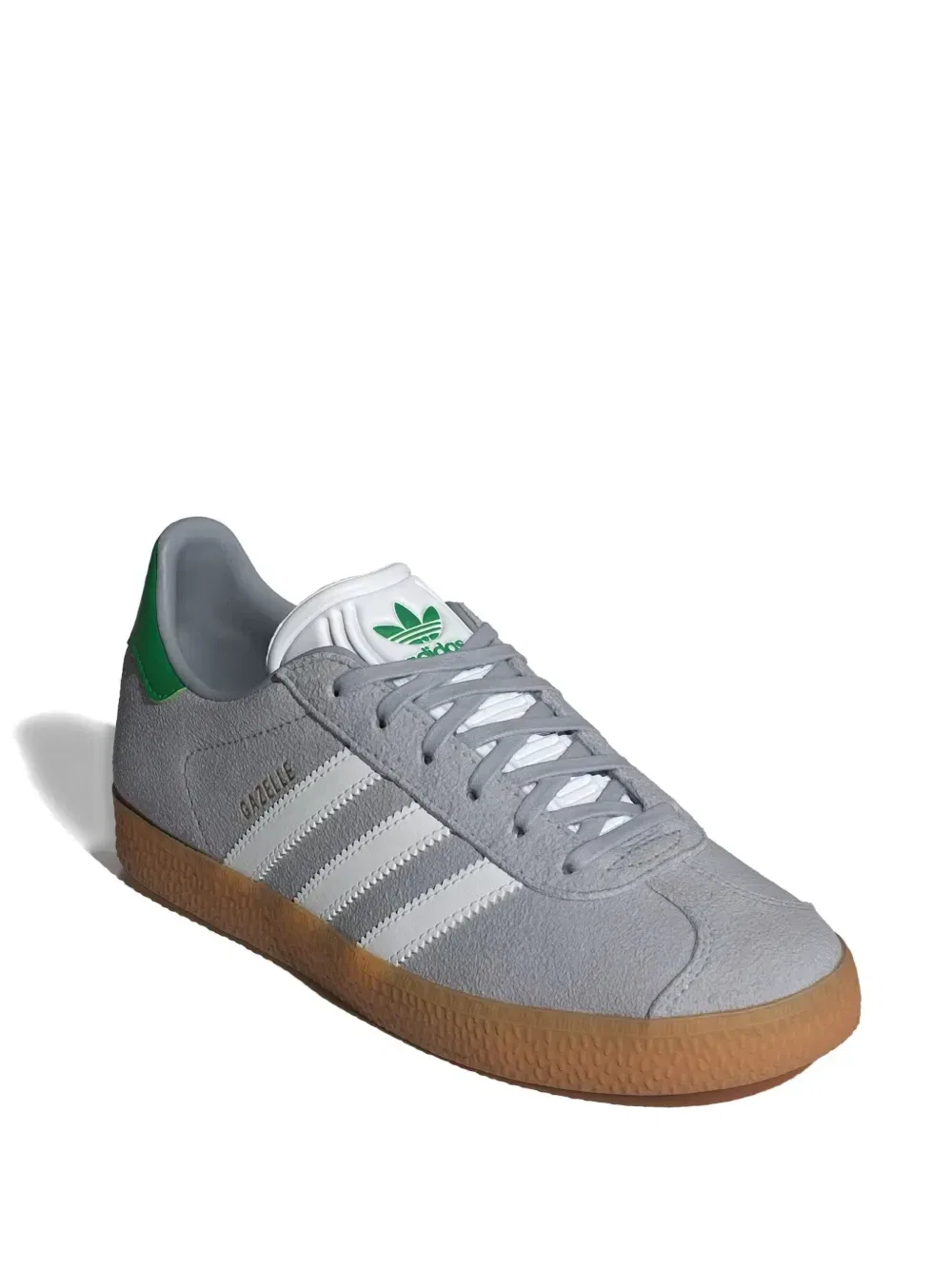 Кроссовки Gazelle с тремя полосками Adidas Kids, серый — фото 2