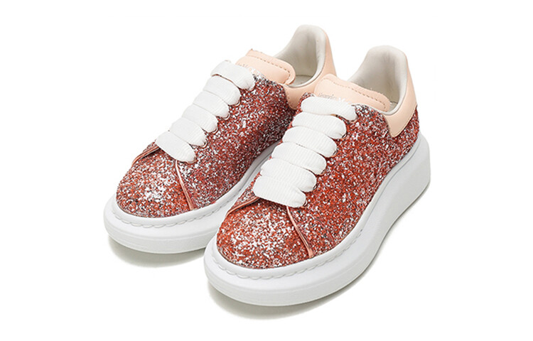 Детские кроссовки для скейтбординга Kids Low-top Dirty Orange Alexander Mcqueen — фото 3