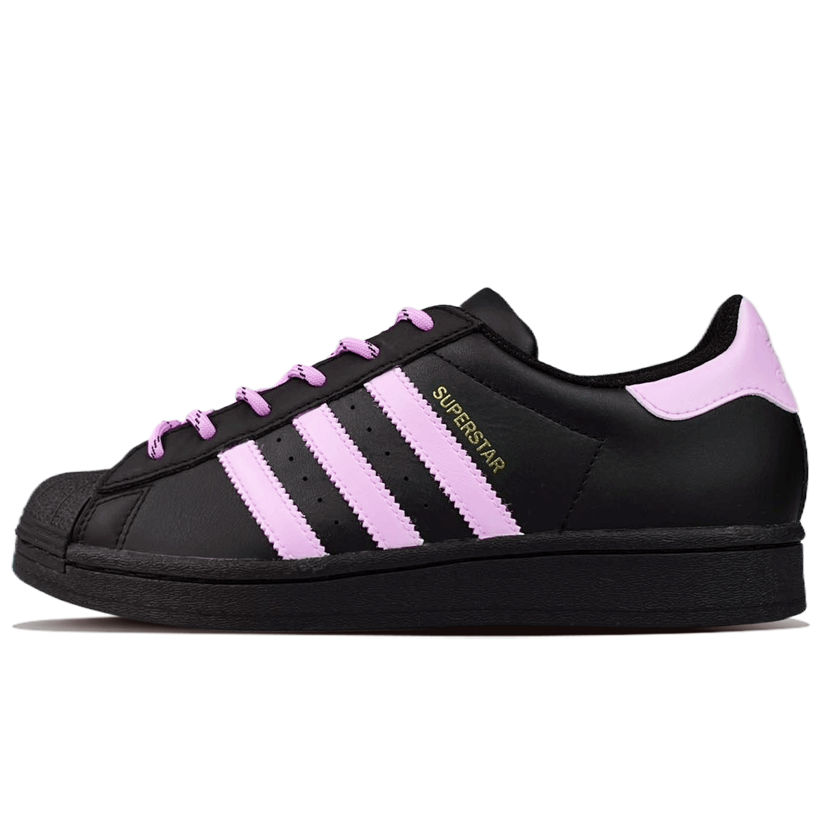 

Adidas Originals Superstar противоскользящие износостойкие низкие детские скейтбординг кроссовки purple black для подростков