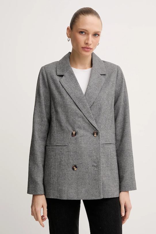 

Пиджак из смесовой шерсти Pepe Jeans, серый