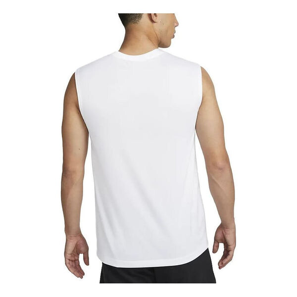 Футболка без рукавов dri fit legend Nike, белый — фото 3