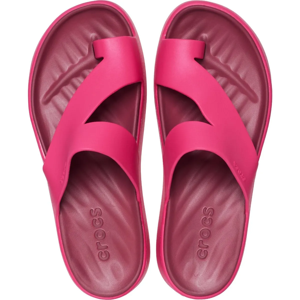Женские сандалии Getaway с платформой и петлей для пальцев W Crocs, малиновый — фото 3
