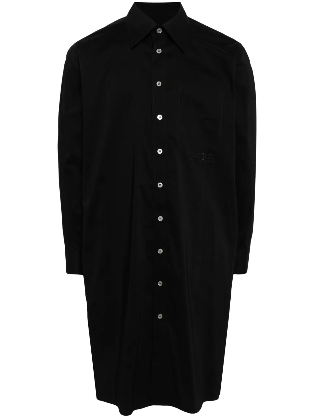 

Рубашка с графичным принтом MM6 Maison Margiela, черный