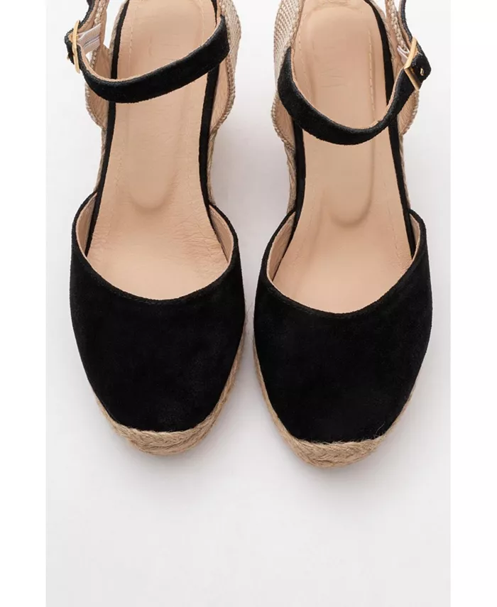 Синта Эспадрильи на платформе из замши (женские) Forever & Always Shoes, черный — фото 3
