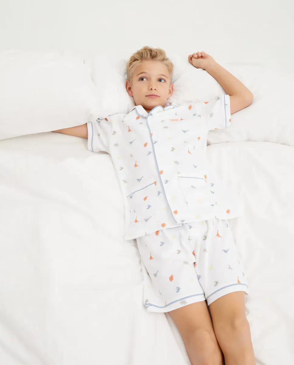 

Короткая пижама для мальчика Cotton Juice, белый