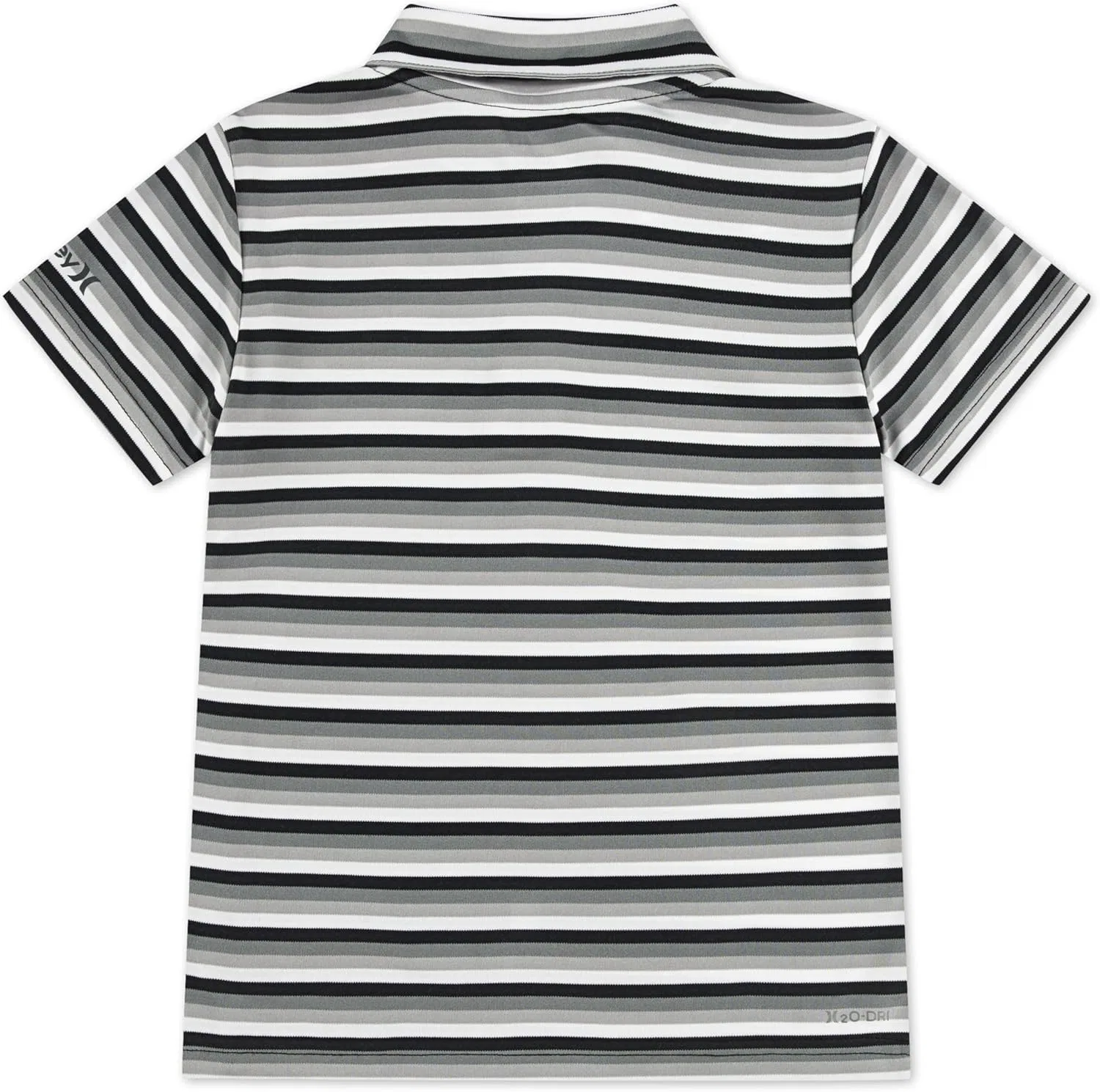 Поло для мальчиков Hurley Performance Poly Knit, Black/Stripe — фото 2
