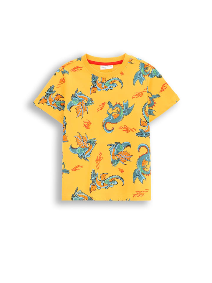 

Футболка с короткими рукавами желтого цвета Coccodrillo
