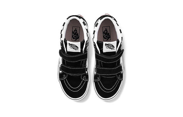 Кроссовки sk8-mid reissue v 'checkerboard - black white' Vans, черный — фото 3