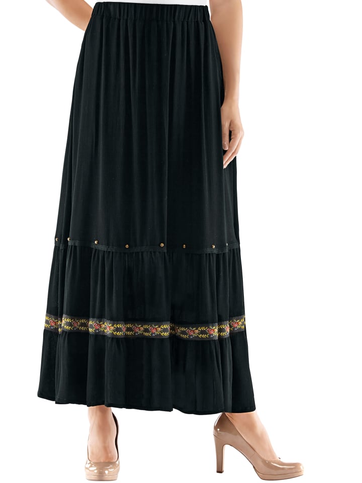 

Юбка до колена creation L, черный