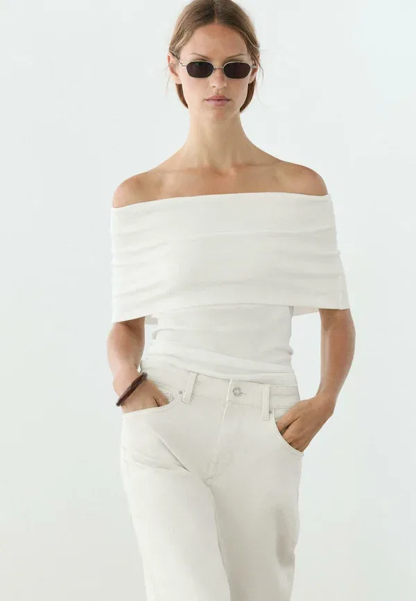 Футболка принтованная Massimo Dutti, белый