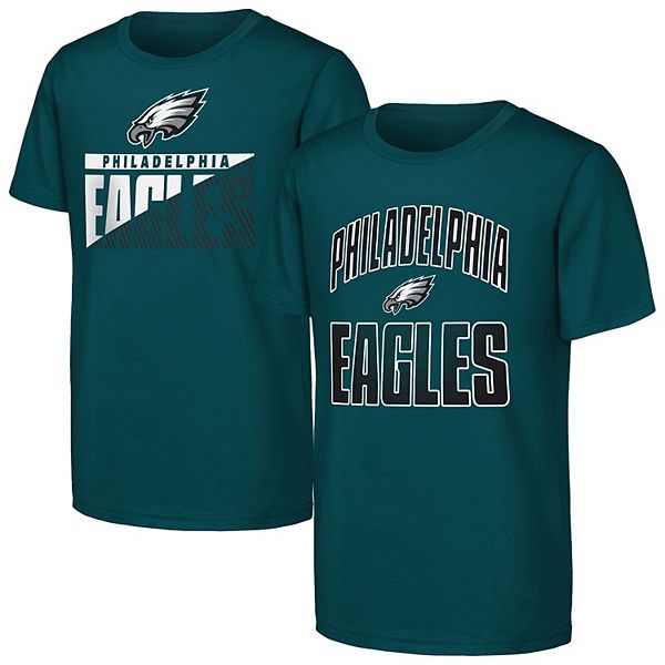 

Футболка philadelphia eagles youth midnight green never quit 2-pack Outerstuff