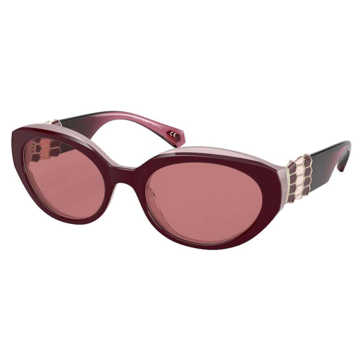 

Женские солнцезащитные очки Bulgari 55 мм Top Cherry Opal Pink
