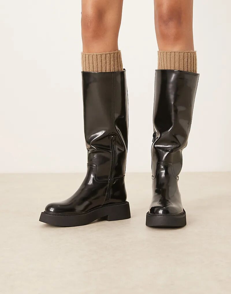 Ботинки для верховой езды Carlisle Clean Flat от ASOS DESIGN черного цвета — фото 4