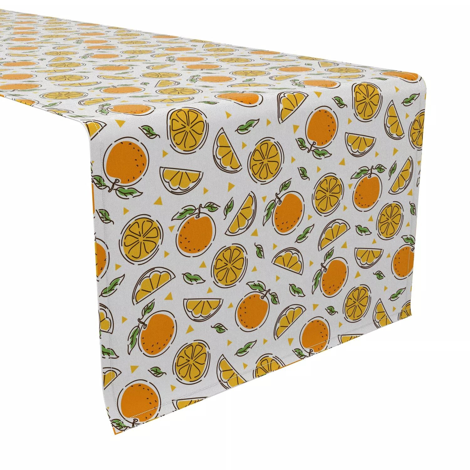 

Настольная дорожка, 100 % хлопок, 16x90 дюймов, сочные мандарины.