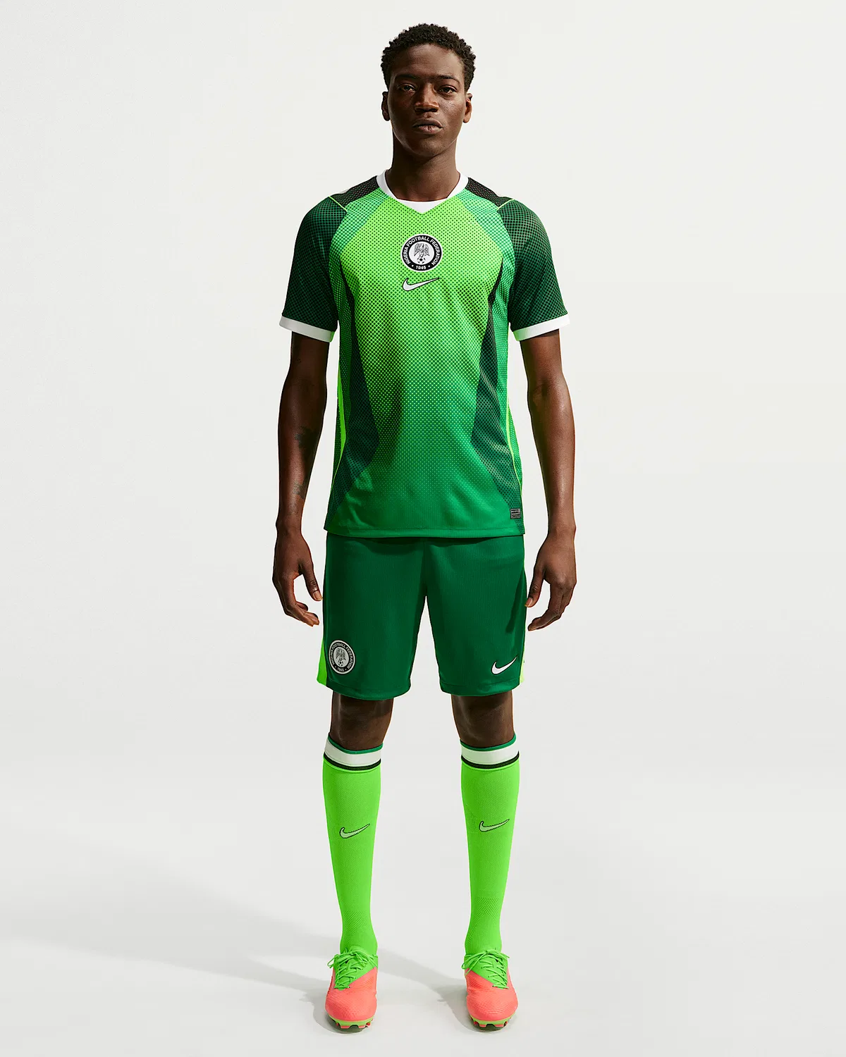 Мужские шорты Nike Dri-FIT Soccer Replica Nigeria 2026 Stadium Home, Pine Green/Electric Green/White