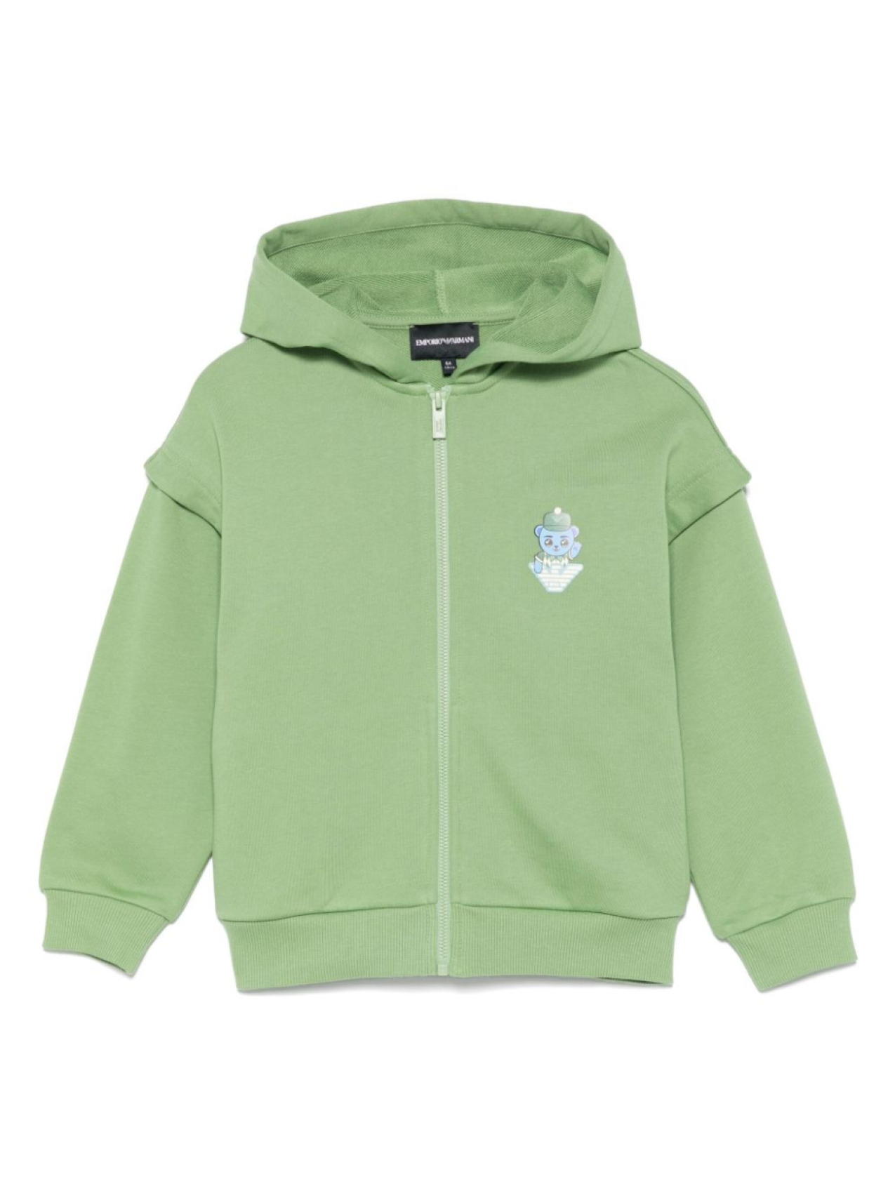 

Emporio Armani Kids худи с нашивкой, зеленый