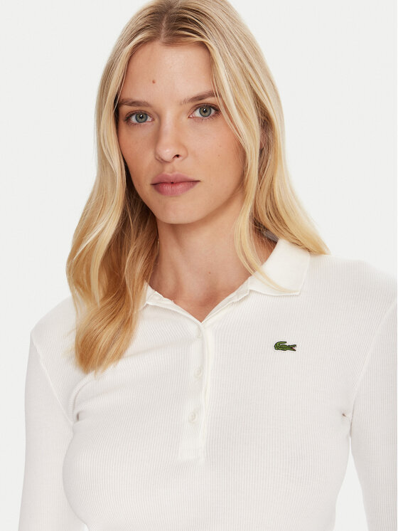 Поло Lacoste DF5281, бежевый — фото 4