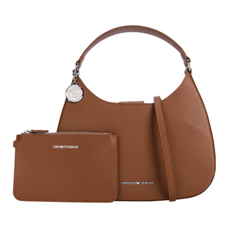 

Полиэстеровая портативная сумка через плечо, женская светло-желтая EMPORIO ARMANI