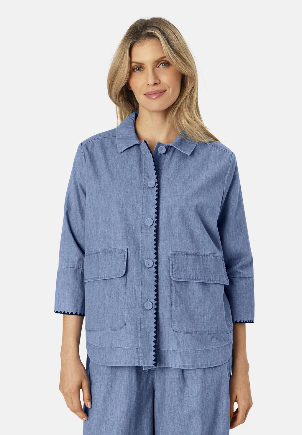 

Блузка на пуговицах Masai, цвет Blue Denim